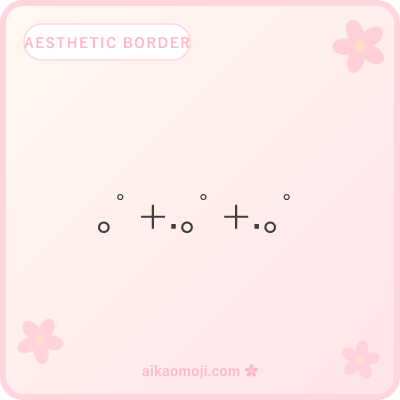 Aesthetic border kaomoji — tumblr CJK cascade and modifier-letter patterns