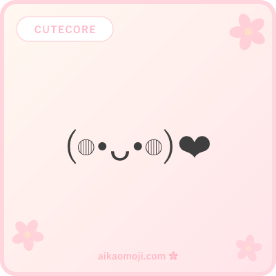 Cutecore kaomoji aesthetic collection with sparkles and decorations