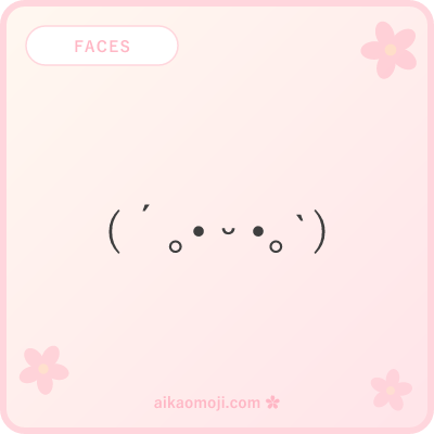 Cute kaomoji faces — kawaii Japanese emoticon face designs