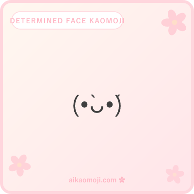 Determined face kaomoji — full parens anatomy with grave-acute focus accents