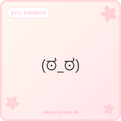 Evil kaomoji — general villain and plotting faces