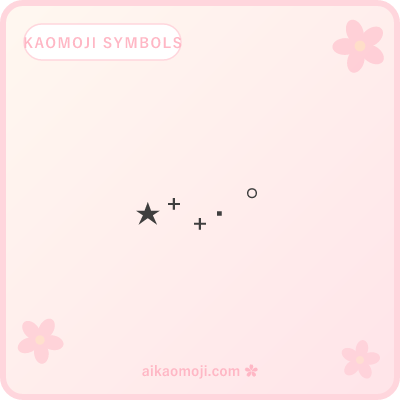 Kaomoji symbols — general Unicode symbol decoration compositions