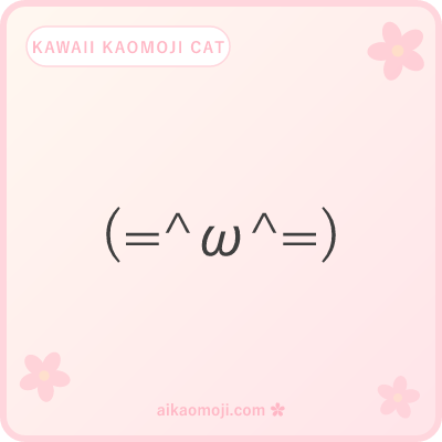 Kawaii kaomoji cat — (=...=) equals-brackets cat-ear pattern