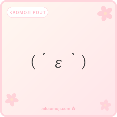Kaomoji pout — general minimal ε mouth variants and shorter pouting forms