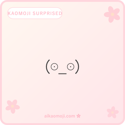 Kaomoji surprised — asymmetric and odd-eye general surprised variants
